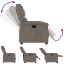 Sillón reclinable de tela gris taupe en Sillones | Comprar online en Foru.es