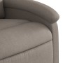 Sillón reclinable de tela gris taupe en Sillones | Comprar online en Foru.es