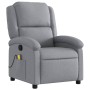 Sillón reclinable de masaje de tela gris claro en Sillones | Comprar online en Foru.es