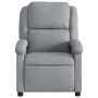 Sillón reclinable de masaje de tela gris claro en Sillones | Comprar online en Foru.es