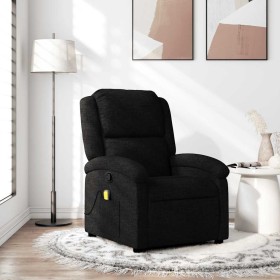 Sillón reclinable de masaje de tela negro en Sillones | Comprar online en Foru.es