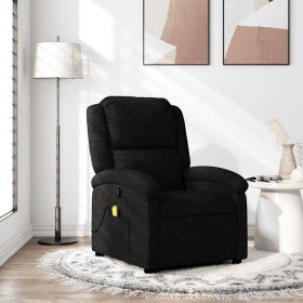 Sillón reclinable de masaje de tela negro en Sillones | Comprar online en Foru.es