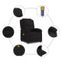 Sillón reclinable de masaje de tela negro en Sillones | Comprar online en Foru.es