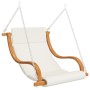Columpio con cojín madera maciza abeto con acabado de teca de vidaXL, Balancines de jardín - Ref: Foro24-3200617, Precio: 339...