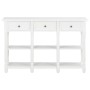 Mesa consola madera de ingeniería blanca 110x30x76 cm de vidaXL, Mesas consola - Ref: Foro24-355222, Precio: 162,39 €, Descue...
