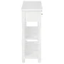Mesa consola madera de ingeniería blanca 110x30x76 cm de vidaXL, Mesas consola - Ref: Foro24-355222, Precio: 151,70 €, Descue...