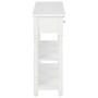 Mesa consola madera de ingeniería blanca 110x30x76 cm de vidaXL, Mesas consola - Ref: Foro24-355222, Precio: 162,39 €, Descue...
