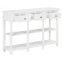 Mesa consola madera de ingeniería blanca 110x30x76 cm de vidaXL, Mesas consola - Ref: Foro24-355222, Precio: 151,70 €, Descue...
