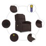 Sillón de masaje reclinable de tela marrón oscuro en Sillones | Comprar online en Foru.es