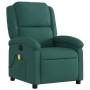 Sillón de masaje reclinable de tela verde oscuro en Sillones | Comprar online en Foru.es