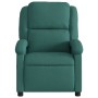 Sillón de masaje reclinable de tela verde oscuro en Sillones | Comprar online en Foru.es