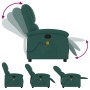 Sillón de masaje reclinable de tela verde oscuro en Sillones | Comprar online en Foru.es