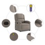 Sillón de masaje reclinable de tela gris taupé en Sillones | Comprar online en Foru.es