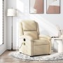 Sillón de masaje reclinable de tela crema en Sillones | Comprar online en Foru.es