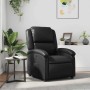 Sillón reclinable de piel sintética negra en Sillones | Comprar online en Foru.es