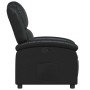Sillón reclinable de piel sintética negra en Sillones | Comprar online en Foru.es