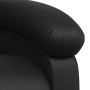 Sillón reclinable de piel sintética negra en Sillones | Comprar online en Foru.es