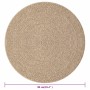 Alfombra ZIZUR apariencia de yute interior y exterior 90 cm de vidaXL, Alfombras - Ref: Foro24-364835, Precio: 40,43 €, Descu...
