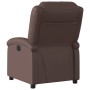 Sillón reclinable de cuero sintético marrón en Sillones | Comprar online en Foru.es