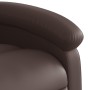 Sillón reclinable de cuero sintético marrón en Sillones | Comprar online en Foru.es