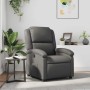 Sillón reclinable de cuero sintético gris en Sillones | Comprar online en Foru.es