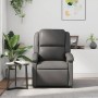 Sillón reclinable de cuero sintético gris en Sillones | Comprar online en Foru.es