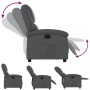 Sillón reclinable de cuero sintético gris en Sillones | Comprar online en Foru.es