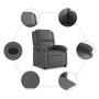 Sillón reclinable de cuero sintético gris en Sillones | Comprar online en Foru.es