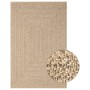 Alfombra ZIZUR apariencia de yute interior y exterior 160x150cm de vidaXL, Alfombras - Ref: Foro24-364833, Precio: 99,67 €, D...