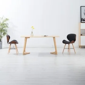 Sillas de comedor 2 unidades tela y madera curvada gris oscuro de vidaXL, Sillas de comedor - Ref: Foro24-283142, Precio: 224...