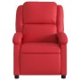 Sillón reclinable de cuero sintético rojo en Sillones | Comprar online en Foru.es