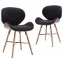 Sillas de comedor 2 unidades tela y madera curvada gris oscuro de vidaXL, Sillas de comedor - Ref: Foro24-283142, Precio: 224...