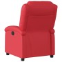 Sillón reclinable de cuero sintético rojo en Sillones | Comprar online en Foru.es