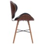 Sillas de comedor 2 unidades tela y madera curvada gris oscuro de vidaXL, Sillas de comedor - Ref: Foro24-283142, Precio: 228...