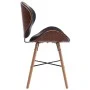 Sillas de comedor 2 unidades tela y madera curvada gris oscuro de vidaXL, Sillas de comedor - Ref: Foro24-283142, Precio: 224...