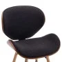 Sillas de comedor 2 unidades tela y madera curvada gris oscuro de vidaXL, Sillas de comedor - Ref: Foro24-283142, Precio: 224...