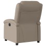 Sillón reclinable de cuero sintético color capuchino en Sillones | Comprar online en Foru.es