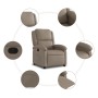 Sillón reclinable de cuero sintético color capuchino en Sillones | Comprar online en Foru.es