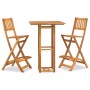Juego muebles de bar de jardín 3 piezas madera maciza de acacia de vidaXL, Conjuntos de jardín - Ref: Foro24-3104961, Precio:...