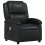 Sillón de masaje reclinable cuero sintético negro en Sillones | Comprar online en Foru.es