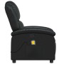 Sillón de masaje reclinable cuero sintético negro en Sillones | Comprar online en Foru.es