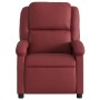 Sillón de masaje reclinable cuero sintético rojo tinto en Sillones | Comprar online en Foru.es