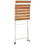Sillas cafetería plegables 6 uds acero y madera maciza acacia de vidaXL, Sillas de jardín - Ref: Foro24-3152108, Precio: 208,...