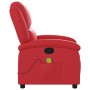 Sillón de masaje reclinable cuero sintético rojo en Sillones | Comprar online en Foru.es