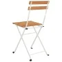 Sillas cafetería plegables 6 uds acero y madera maciza acacia de vidaXL, Sillas de jardín - Ref: Foro24-3152108, Precio: 208,...