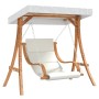 Columpio con cojín y toldo madera maciza de abeto de vidaXL, Balancines de jardín - Ref: Foro24-3200629, Precio: 324,86 €, De...
