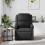 Sillón reclinable de cuero auténtico negro en Sillones | Comprar online en Foru.es