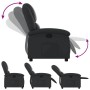 Sillón reclinable de cuero auténtico negro en Sillones | Comprar online en Foru.es