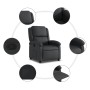 Sillón reclinable de cuero auténtico negro en Sillones | Comprar online en Foru.es