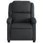 Sillón reclinable de cuero auténtico negro en Sillones | Comprar online en Foru.es
